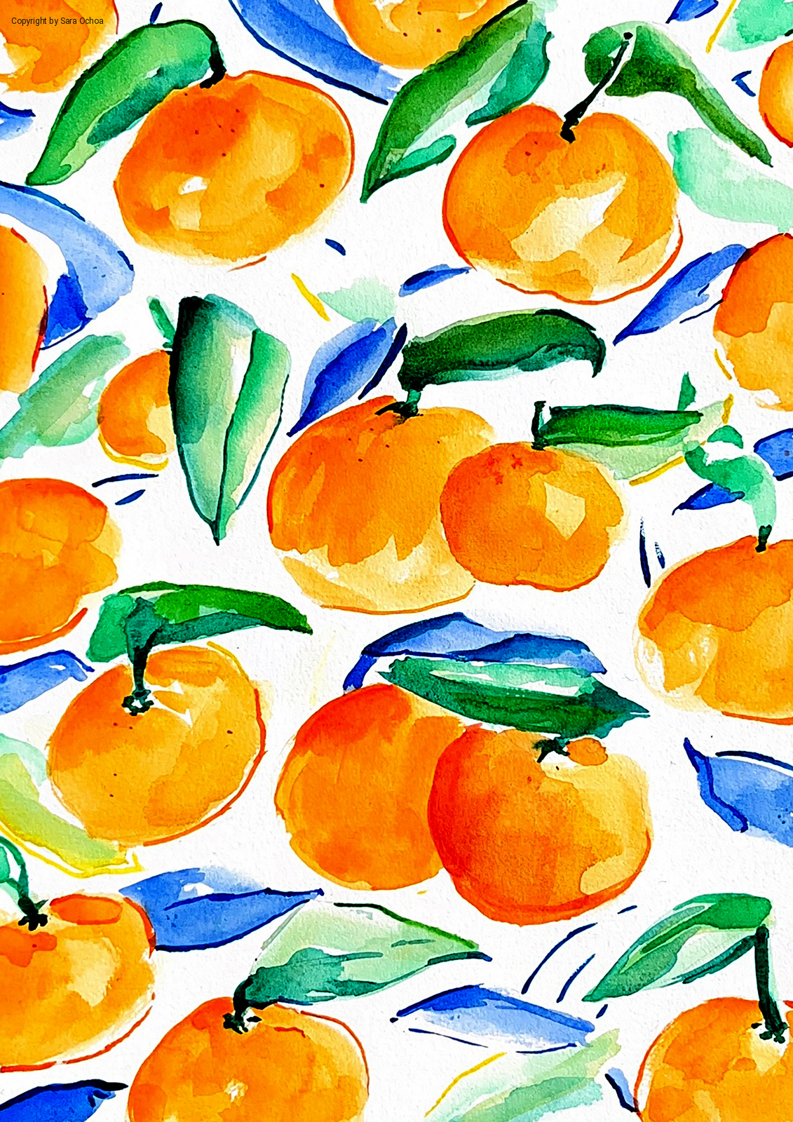 01 Lamina MANDARINA MARCA AGUA